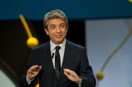 Javier Camara and Ricardo Darin receives the Silver Shell (Concha de Plata) for Best Actorr _63th San Sebastian Film Fes - Source: Getty